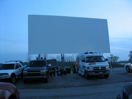Miracle Twin Drive-In Theatre - Blue Screen Photo From Robert (newer photo)